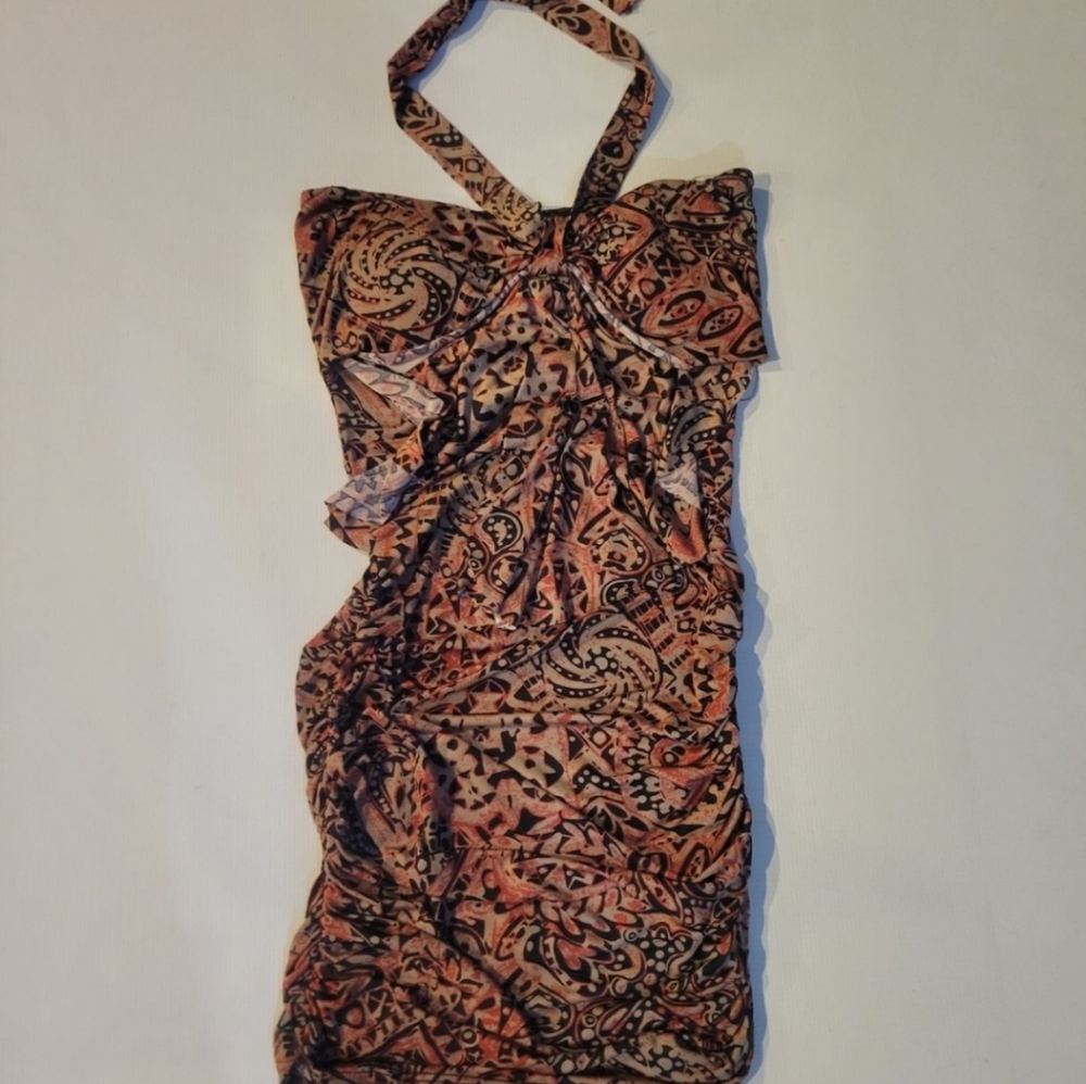 Valentine Bohemian Mini dress w/patting dress smal